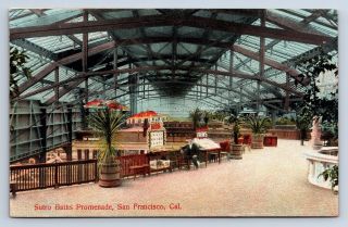 Vintage Postcard Sutro Baths Promenade San Francisco Ca Unposted C6