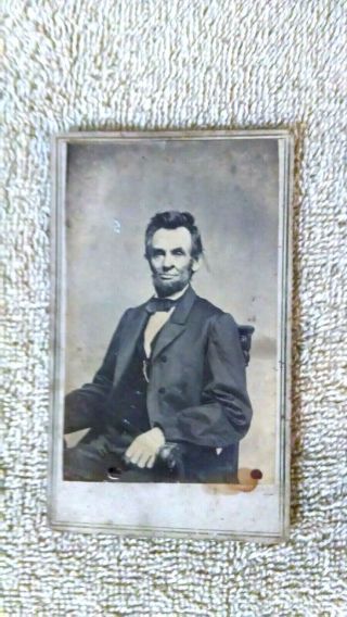 Abraham Lincoln Cdv Photograph Carte De Viste Anthony/brady