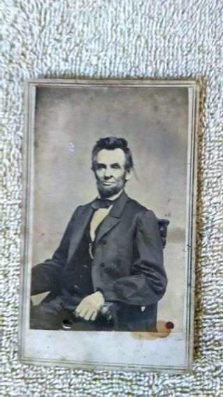 Abraham Lincoln CDV Photograph Carte De Viste Anthony/Brady 2