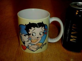 Betty Boop & Dog,  Ceramic Coffee Cup / Mug,  Vintage