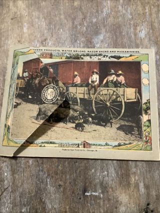 Vintage Dixie Souvenir Folder Postcard Black Americana Happy South 16 Pics Insd 2