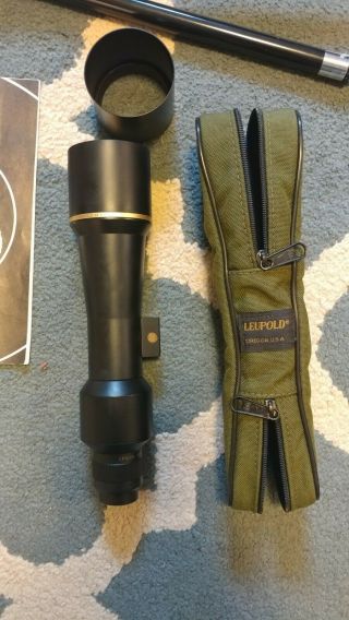 Vintage Leupold 20x50 Gold Ring Spotting Scope with Tripod 2