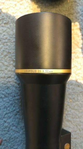 Vintage Leupold 20x50 Gold Ring Spotting Scope with Tripod 4