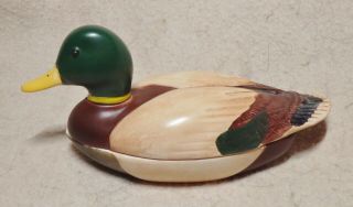 Vintage Avon Ceramic Mallard Duck - Hand Crafted In Brazil 1978 - Numbered