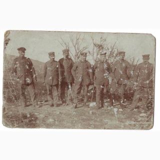 Ww1 Captured German Soldiers Of The Bulgarian Army - Vintage Photograph C1918