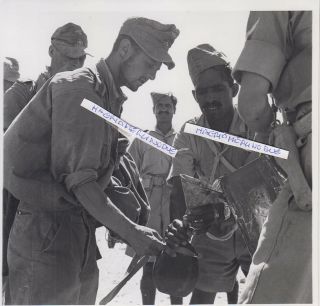Ww2 Press Photograph Foto Photo Soldier Indian Afrika Korps Top