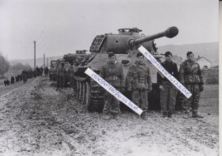 Ww2 Press Photograph Foto Photo Panzermann Grob Deutschland Panther Top
