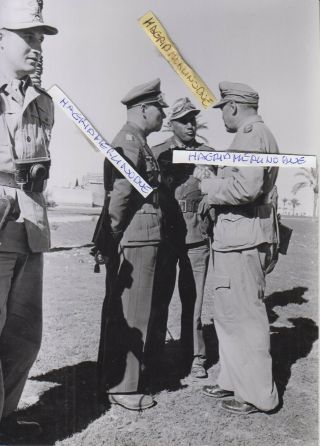 Ww2 Press Photograph Foto Photo Ritterkreuz Kesserling Rommel Afrika Korps Top