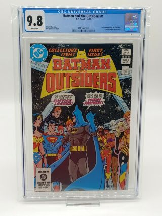 Batman And The Outsiders 1 Cgc 9.  8 Pristine Slab Combined Dc