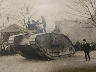 World War 1 Tank Photo Post Card