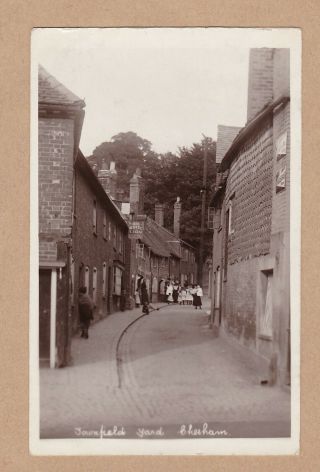 Old Real Photo Card White Lion Pub Townfield Yard Chesham Now Demolished