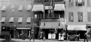 1910s Early York City Movie Theatre Greenwich Village Glass Photo Negative