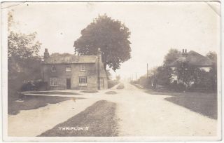 Thriplow - Old Village Scene Real Photo Postcard Cambridgeshire (ref 5993/20/11b