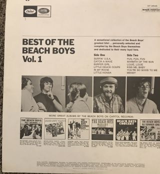 Best Of The Beach Boys,  Vintage Vinyl 2 LP,  Vol.  1&2 E 3