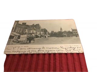 Vintage Postcard Market Square St.  Neots.  1903