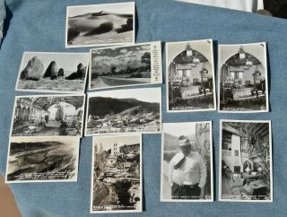Old 11 Pc Death Valley,  Lone Pine California Inyo Rppc Post Cards,  Furnace Creek