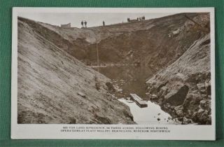 Vintage Postcard Platt Hill Pit Wincham Northwich Land Subsidance (m19)