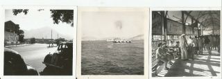 Vintage Hong Kong Ferry Photograph With Bus Photo From 1950 