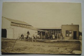 Mcintosh Mn Anchor Lumber Co,  Wagon Old 1904 - 20s Rppc Postcard; Fosston,  Erskine