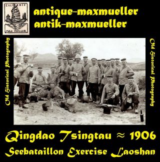 China Qingdao Tsingtau Seebataillon Exercise Laoshan - Photo ≈ 1906