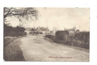 Vintage Postcard Park Place,  Ashton Keynes.  Thimble Cancel Ashton Keynes 1906