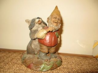 Rare Tom Clark Tim Wolfe Cairn Smokey And The Bandit Raccoon / Gnome 1996