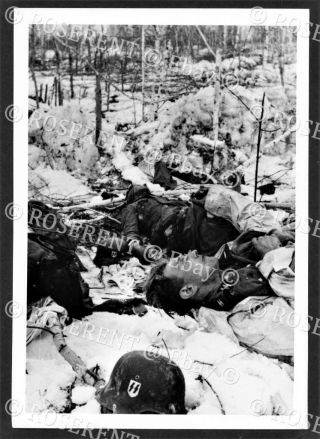 Ww2 Dead German Soldiers In The Snow - Eastern Front - I.  W.  M.  Photo 18 By 12cm