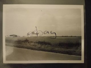 B&w Ww2 Photograph Of A Barrage Balloon At An Unknown Lincolnshire Airfield