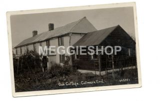 Essex Saffron Walden Uttlesford - Catmere End Oak Cottage Old Photo Postcard