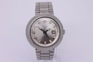 VINTAGE Tissot T12 Mens 44mm Stainless Steel Automatic Watch Gay Freres Bracelet 2