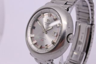 VINTAGE Tissot T12 Mens 44mm Stainless Steel Automatic Watch Gay Freres Bracelet 3