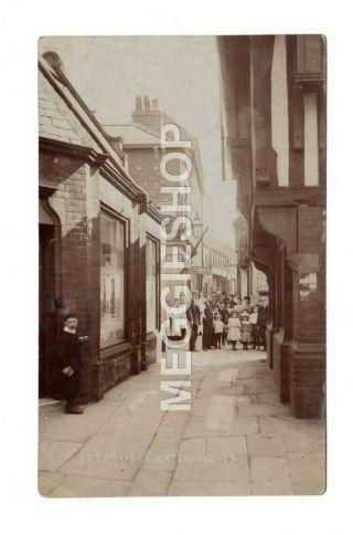 Derbyshire A Bit Of Old Chesterfield Old Photo Postcard Shops People