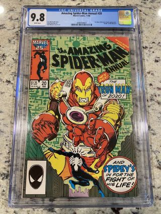 Spider - Man Annual 20 Cgc 9.  8 Iron - Man 2020 Appearance Black Suit