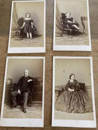 Victorian Cdv Photos By T R Williams Of Bundock Family X 4