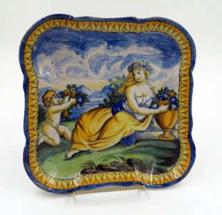 Gorgeous 19th C Renaissance Revival Italian Majolica Plate