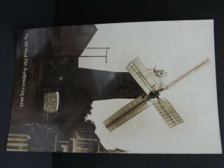 Zealand Auckland The Old Wind Mill Old Postcard Real Photo