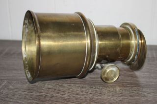 Antique Magic Lantern Projector Plate Camera Lens Objective Bonne Presse Paris
