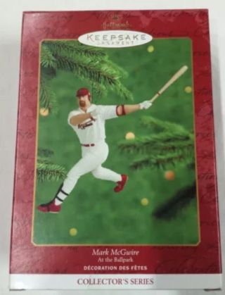 Mark Mcgwire Hallmark Keepsake Ornament 2000 Baseball Cardinals At The Ball Park