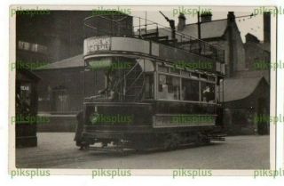 Old Tram Postcard The Quay North Shields Northumberland Real Photo Vintage 1930s