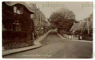 Postcard Shanklin Old Village High Street Shops Isle Wight Real Photo C.  1910
