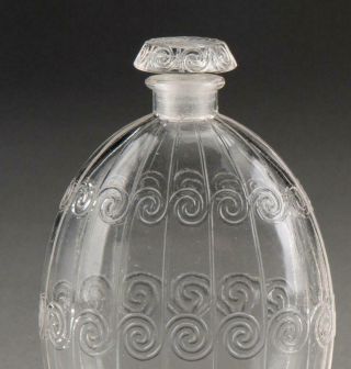 RARE Rene Lalique Le Temps Des Lilas by Houbigant Perfume Bottle C1922 NR 2
