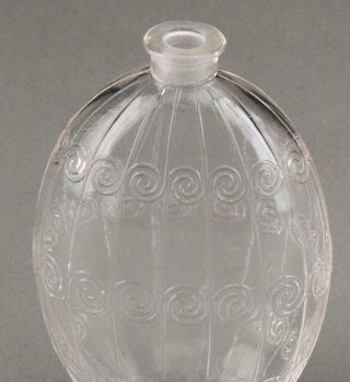 RARE Rene Lalique Le Temps Des Lilas by Houbigant Perfume Bottle C1922 NR 5