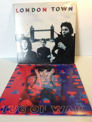 4 Paul Mccartney Vinyl Lp Record Albums Ram London Town Poster Insert