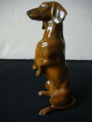 RRR RARE Antique Rosenthal Porcelain Dachshund Germany Dog Figurine 2