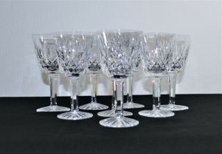 11 Vintage Waterford Crystal " Lismore " Claret Wine Glasses 5 - 7/8 "
