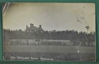 Vintage Rppc Postcard The Uplands Great Shelford Cambridgeshire (ch238)