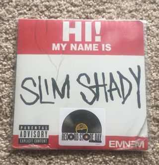 Eminem My Name Is 7” Vinyl Lp Record Store Day Slim Shady Lp Marshall Mathers Lp
