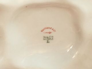 5 Antique 8 1/4” Oyster Plates LIMOGES H&C France Haviland & Co.  - 4