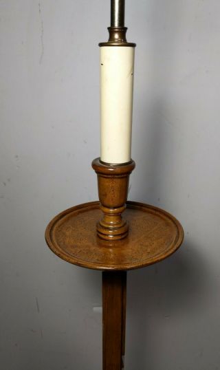 Vintage Adjustable Ratchet Floor Lamp Table Arts & Crafts Frances Elkins STYLE 5