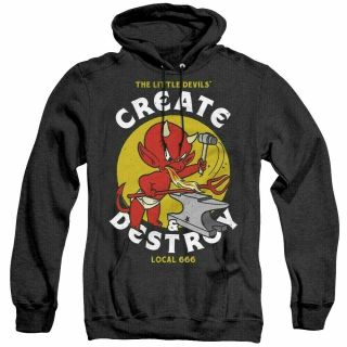 Hot Stuff " Create & Destroy " Mens Unisex Pull - Over Hoodies Available Sm To 3x